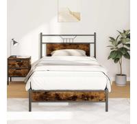 DYRJDJWIDHW struttura camera da completa bed frameGirosenza Materasso Rovere Fumo 100x200 cm in TruciolatoAdatto alle camere da letto