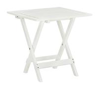 DYRJDJWIDHW Tavolo da Bistrot Bianco Legno Massello Acacia 46x46x47cm Folding Outdoor Indoor Coffee Table Side Table for Garden Terrace Living Room Bedroom