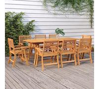DYRJDJWIDHW Tavolo da Giardino 200x90x75 cm Legno Massello di Acacia Outdoor Dining Table Patio Furniture Garden Table with Family Friends Relaxation