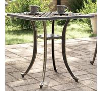DYRJDJWIDHW Tavolo da Giardino Alluminio Pressofuso Bronzo 53x53x53 cm Modern Outdoor Indoor Table Durable Lightweight Patio Furniture with 4 Legs