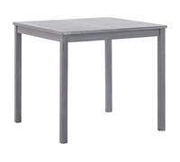 DYRJDJWIDHW Tavolo da Giardino Grigio 80x80x74 cm Legno Massello di Acacia Quadrato per Esterno e Interno, Resistente agli Agenti Atmosferici, Facile da Pulire e Montare