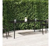 DYRJDJWIDHW Tavolo da Giardino in Acciaio Antracite 165x80x71 cm Design a Doghe Moderno per Patio Terrazzo Giardino Esterno Resistente Stabile Pratico