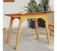 DYRJDJWIDHW Tavolo da Giardino in Legno Massello Acacia 110x56x75 cm per Esterno, Tavolo da Pranzo Rustico Resistente per Terrazza Patio Giardino con Piano Stabile Facile da Pulire
