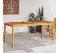 DYRJDJWIDHW Tavolo da Pranzo da Giardino 180x90x75 cm Legno Massello Acacia Rustico per Esterno Durevole Resistente Patio Terrazza con Piano Ampio per Famiglia e Amici