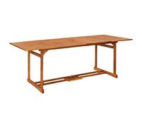 DYRJDJWIDHW Tavolo da Pranzo per Esterni 220x90x75cm Legno Massello Acacia Rustico Giardino Terrazza Patio Durevole Naturale Design Accattivante