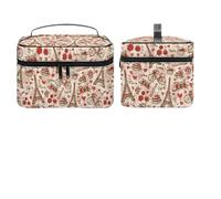 Dyscalibro Borsa cosmetica, borsa da trucco a pois bianchi e neri, borsa da viaggio in pelle per donna, Torre Eiffel di Parigi., 25x18x15cm