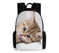 Dyscalibro Zaino Cavalier King Charles Spaniel, zaino con tasche per escursionismo, campeggio, viaggio, Motivo gatto., 42x30.5cm