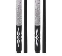 Dysdensa Set di 2 stecche da biliardo in fibra di vetro 540 g e 590 g, 147 cm, bianche