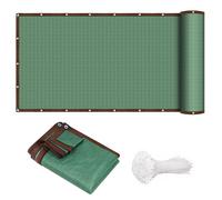 Dyserbuy Rete per la privacy da giardino, 2 m x 5 m, 85% HDPE, rete ombreggiante per esterni, resistente agli strappi, con fori e fascette per cavi, verde