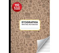 Dysgraphia Writing Notebook: Handwriting Practice Notebook for Kids with Dysgraphia | Dotted Midline Writing Paper with Letter Spacing Guides | ... School, Homeschool, and Occupational Therapy