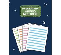 Dysgraphia Writing Paper for kids: Adaptive Paper to Tracing and writing practice for dysgraphia - Visual Cues with Colored Lines and Left Margins for boy and girls