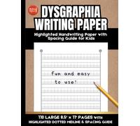 Dysgraphia Writing Paper: Handwriting Paper for Kids with Dysgraphia | Dotted Midline & Letter Spacing Guides | Special Education Writing Practice ... Classroom, and Learning Disabilities