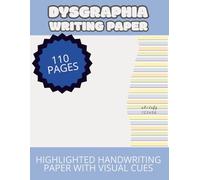 Dysgraphia Writing Paper | Pastel Highlighted Handwriting Paper | Visual Cues with Coloured Lines: Adaptive Handwriting Paper For Young Learners