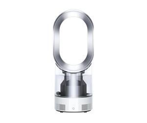 Dyson AM10 Umidificatore e Ventilatore, Umidificazione Igienica a Freddo ultrafine - Controllo Automatico dell’Umidità, Funzionamento Silenzioso per il Comfort di Tutto l’Ambiente, Bianco/Argento