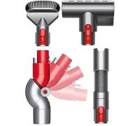 Dyson Original 971533-01 Kit Pulizia Animali V7 a V15 (4 Accessori: Spazzola Mini Turbo motorizzata per Tutte Le setole, prolunga, Gomito inclin