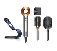 Dyson Supersonic™ con stand Blu Prussia, spazzole tonda e piatta