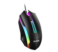 DystopiaWorld BajealD12 - Mouse ottico con cavo USB luminoso, per una maggiore visibilità e comfort