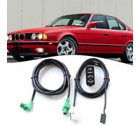 DystopiaWorld Cavo adattatore AUX USB per BMW Serie 3 5 per modelli E87, E90, E91, E92