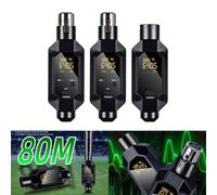 DystopiaWorld Trasmettitore e ricevitore XLR, per microfono dinamico, con risoluzione audio a 24 bit e una frequenza di campionamento di 48K, con design ricaricabile (1 in 1)
