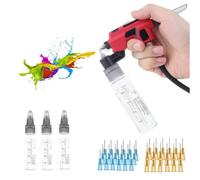 Dytabepl Per modelli di utensili da pittura PT-AB Aerografo lavaggio con rack per pennarelli, cambio rapido di colore, hobby fai da te