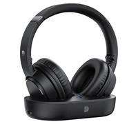 Dytole Cuffie wireless per TV, cuffie wireless per anziani con dock di ricarica trasmissione, batteria 65H, audio a latenza ultra bassa, adatte per la festa del papà, regalo di compleanno per i
