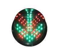 DYUNCZ Semaforo Rosso E Verde 2 in 1, Semaforo Industriali a LED, Semaforo X E Freccia 2 in 1, Alloggiamento PC Luce Stop E Via, Luce di Avvertenza con Lente a Ragnatela (Color : 24V)