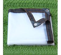 DYXJB Telo PVC Trasparente Copertura in Tela di Plastica con Occhielli, Protezione Antivento e Multifunzionale Elasticizzata (Color : Transparent, Size : 6x1.8m)