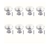 DYYEUAVT 10 pezzi/set 30 mm a forma di diamante design cristallo pomelli for cassetti armadietti da cucina porta armadio maniglie ferramenta(8pcs)
