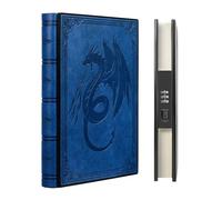 DYYEUAVT Blocco laterale con carta ispessita, diario con codice, diario, blocco note bronzanti in rilievo, blocco note con password, con serratura, formato A5, per scrivere (stile 12)