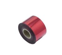 DYYEUAVT Carta for Stampa a Caldo da 120 m, Larghezza 4 cm, 8 cm, Dorata, for trasferimento Termico, tovaglioli, doratura, Carta in PVC, goffratura, Colori opzionali(40mm-Red)