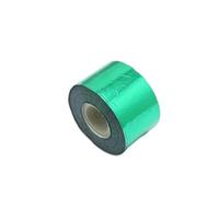DYYEUAVT Carta for Stampa a Caldo da 120 m, Larghezza 4 cm, 8 cm, Dorata, for trasferimento Termico, tovaglioli, doratura, Carta in PVC, goffratura, Colori opzionali(40mm-Green)