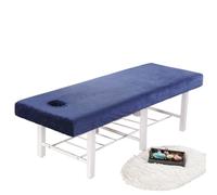 DYYEUAVT Copriletto spesso in velluto di cristallo for bellezza for massaggi for ospedale Hotel Salone(Navy,190X70CM)