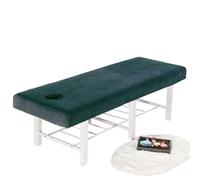 DYYEUAVT Copriletto spesso in velluto di cristallo for bellezza for massaggi for ospedale Hotel Salone(Darkgreen,180X60CM)