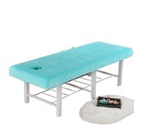 DYYEUAVT Copriletto spesso in velluto di cristallo for bellezza for massaggi for ospedale Hotel Salone(LightBlue,190X80CM)