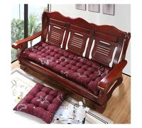 DYYEUAVT Cuscino for panca spesso for schienale for interni, cuscino for sedia, cuscino lungo, cuscini for divano, panca Tatami, decorativo(Meteor dark red,48x120cm)