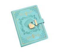 DYYEUAVT Diario segreto B6 Diario 288 pagine con lucchetto Memo Notebook in pelle antisporco Libro di parole Donna Per Organizzare E Ricordare(Blue)