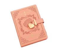 DYYEUAVT Diario segreto B6 Diario 288 pagine con lucchetto Memo Notebook in pelle antisporco Libro di parole Donna Per Organizzare E Ricordare(Orange)