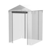 DYYEUAVT Greenhouse Cover Outdoor Grow Tent Grow Bag Grow House PVC Cover Plastic Garden Green House Gardening Windows (No Iron Shelf)(White)