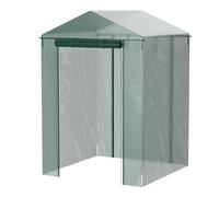 DYYEUAVT Greenhouse Cover Outdoor Grow Tent Grow Bag Grow House PVC Cover Plastic Garden Green House Gardening Windows (No Iron Shelf)(143x143 x195cm)