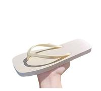 DYYEUAVT Women's Flatform Sandals Summer Comfortable Non-slip Bathroom EVA Home Slippers Soft Beach Flip Flops(White,39-40)