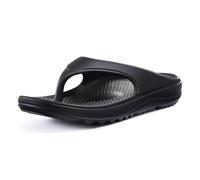 DYYEUAVT Women's Orthopedic Sandals With Arch Support Recovery Flip Flops Pillow Soft Summer Beach Shoes House Bathroom Slippers(Black,44)