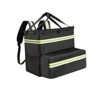 DYYEUAVT Zaino for la consegna della pizza, espandibile, portatile, con cerniera liscia, borsa termica for alimenti, impermeabile(Green)