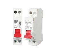 DZ 1P + N Mini Interruttore MCB 6A 10A 16A 20A 25A 32A Montaggio su guida Din Interruttore aria domestico in miniatura(20A)