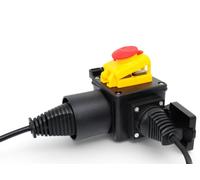 DZ08-2 Spina interruttore macchina combinata 220V con valvola di arresto di emergenza e copertura in silicone trasparente