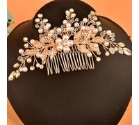 DZ230-G - Pettinino per capelli da sposa, accessorio per capelli da donna, con fermaglio per capelli, per feste e balli studenteschi