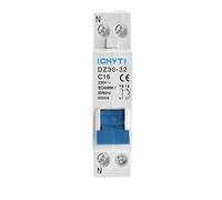 DZ30-32 1P + N 18MM Domestico Guida Din AC 230V 32A 6kA Interruttore Aria Mini Interruttore MCB Interruttore automatico (Color : 32A, Size : 1P N)
