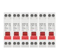 DZ30-32 DPN 1P+N interruttore automatico MCB 6A 10A 16A 20A 25A 32A Montaggio su guida DIN Interruttore pneumatico domestico in miniatura OEM fai da te(32A)