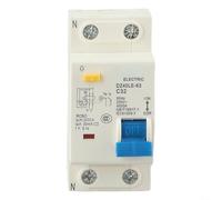 DZ40LE 63 1P+N - Protezione per perdite da 230 V, CA 230 V, design ignifugo, valutazioni 16A 32A per una maggiore sicurezza elettrica (32A)