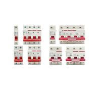 DZ47 400V 1-4P 3-125A C Type Circuit Breaker MCB Short Overload Circuit Protector 35mm Din Rail Breaking Capacity 6KA AUOQKQUT(2P,80A)