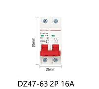 DZ47 Interruttore circuito miniaturizzato 2 poli 3A6A10A16A20A32A40A50A63A 400V